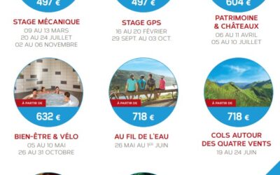 Tous les séjours sont en ligne